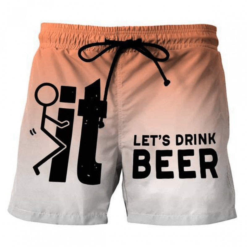 🩳 Herren-Casual-Shorts mit 3D-Grafik-Print – leicht, atmungsaktiv & vielseitig für Sommer, Freizeit & Sport ☀️