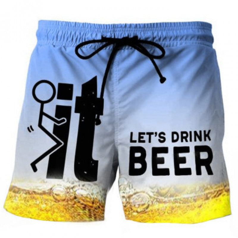 🩳 Herren-Casual-Shorts mit 3D-Grafik-Print – leicht, atmungsaktiv & vielseitig für Sommer, Freizeit & Sport ☀️