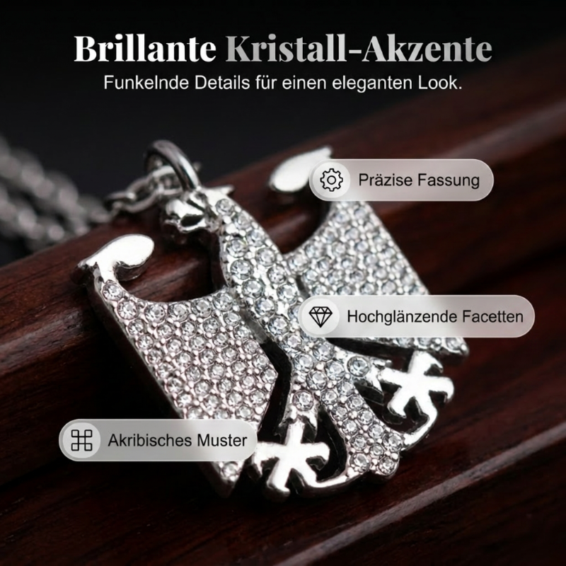 🦅🇩🇪 Halskette mit Bundesadler-Emblem – 50% RABATT! Trage deine Verbundenheit mit Stolz – edles Design, hochwertig verarbeitet. 🔥✨