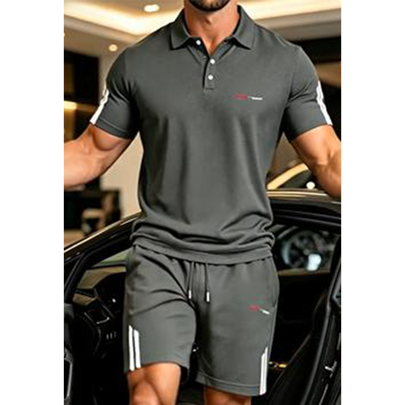 👕 Conjunto de 2 piezas para hombre: camiseta de manga corta y pantalones cortos ☀️🩳