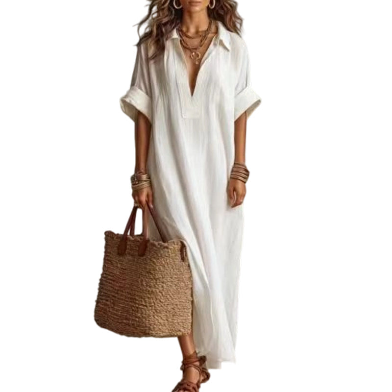 👗 50% RABATT!✨ Zeitloses Kleid in gedeckten Farben – klare Linienführung, weich fallender Stoff, passt zu jedem Anlass – von morgens bis abends