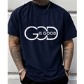 ✝️ Herren T-Shirt „God is Good“ 🌿 Christliches Motiv, Bequeme Passform & Zeitloser Freizeitstil