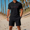 👕 2-teiliges Sommer-Set für Herren – Polo-Shirt & Shorts, atmungsaktiv, bequem & vielseitig für Sport, Alltag & Freizeit ☀️🏌️