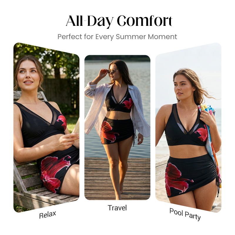 👙 50% RABATT JETZT! 🩱 Gerafftes Mesh-Bikini-Set mit Kordelzug – Weich, atmungsaktiv & verstellbar – Perfekt für Strand, Pool oder Sommerurlaub – schmeichelnd und komfortabel 🌊✨