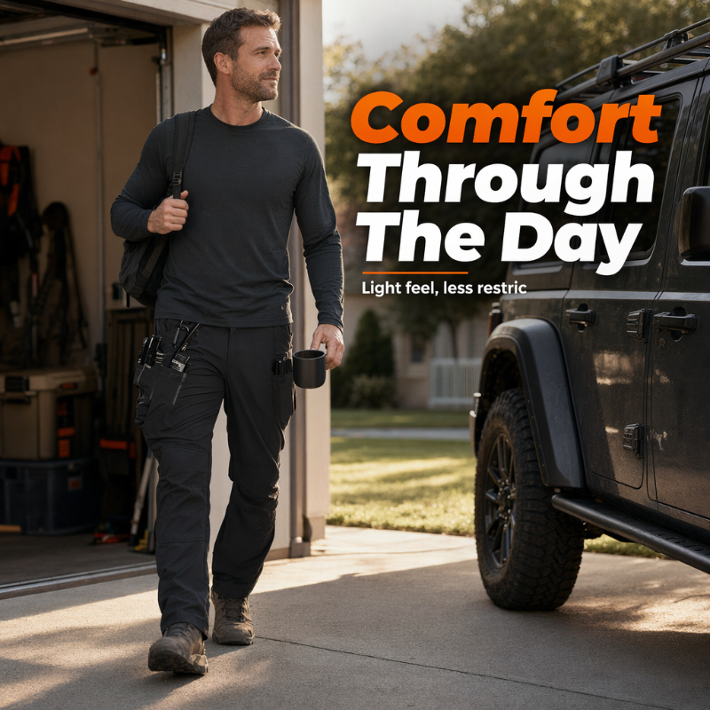 👖 Taktische Cargohose für Herren – elastisch, atmungsaktiv & mit vielen Taschen, robust & strapazierfähig, ideal für Outdoor, Training & den täglichen Einsatz 🏕️