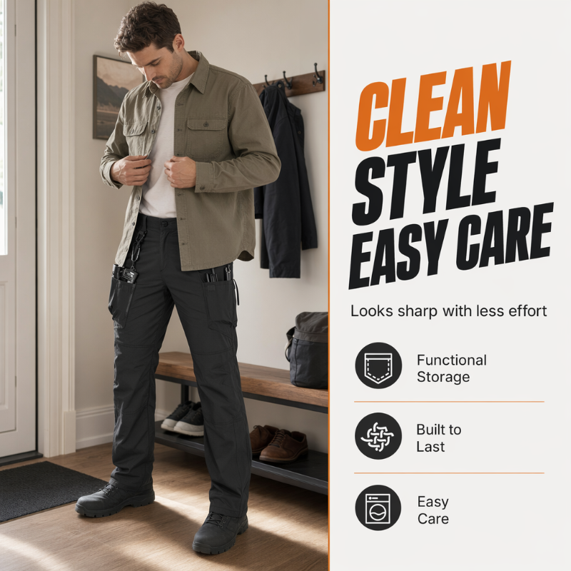 👖 Taktische Cargohose für Herren – elastisch, atmungsaktiv & mit vielen Taschen, robust & strapazierfähig, ideal für Outdoor, Training & den täglichen Einsatz 🏕️