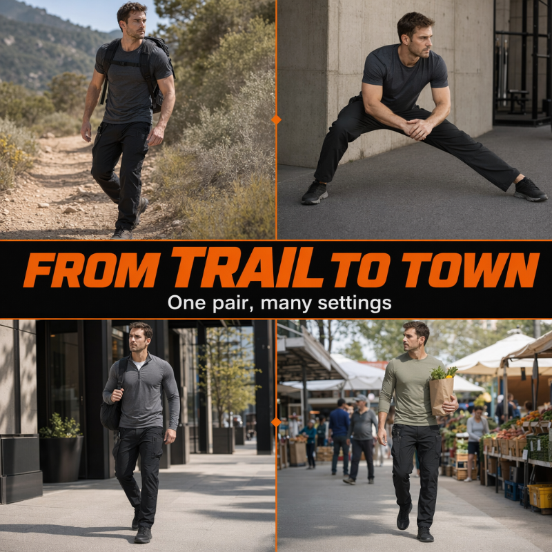 👖 Taktische Cargohose für Herren – elastisch, atmungsaktiv & mit vielen Taschen, robust & strapazierfähig, ideal für Outdoor, Training & den täglichen Einsatz 🏕️