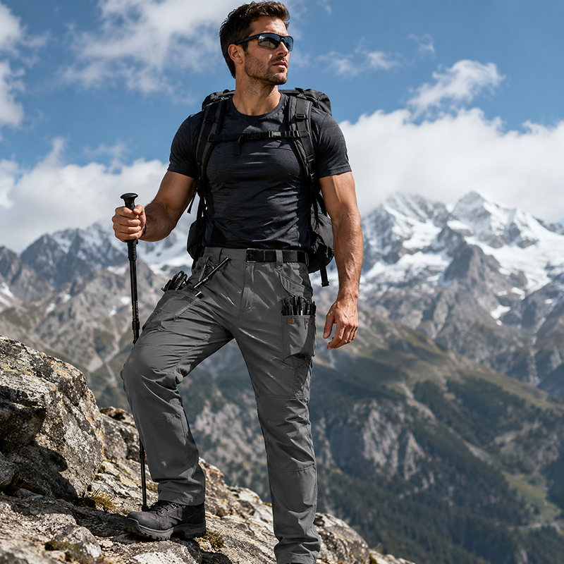 👖 Taktische Cargohose für Herren – elastisch, atmungsaktiv & mit vielen Taschen, robust & strapazierfähig, ideal für Outdoor, Training & den täglichen Einsatz 🏕️