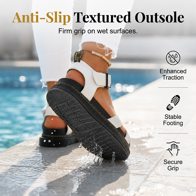 👡 Damen-Plateausandalen mit verstellbarer Schnalle – bequem, stabil & vielseitig für Alltag, Strand & Reisen ☀️