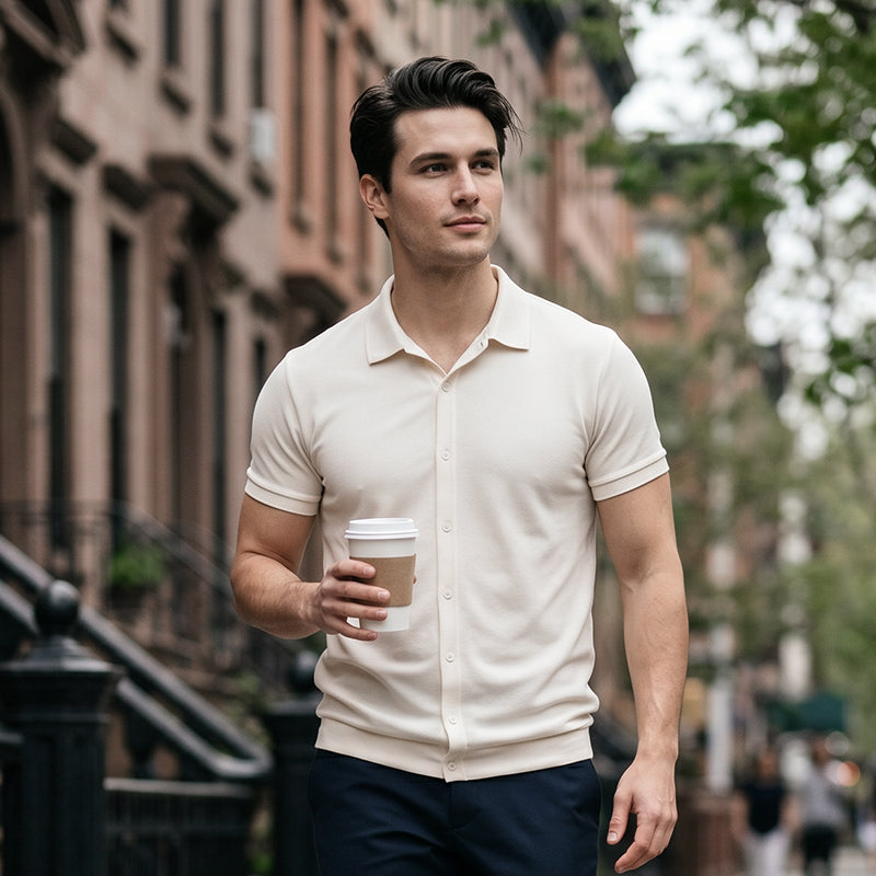 👔 Herren-Freizeithemd mit Kurzarm & Knopfleiste – bequem, atmungsaktiv & vielseitig für Alltag, Büro & Freizeit ☀️