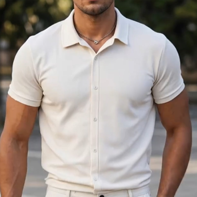 👔 Herren-Freizeithemd mit Kurzarm & Knopfleiste – bequem, atmungsaktiv & vielseitig für Alltag, Büro & Freizeit ☀️