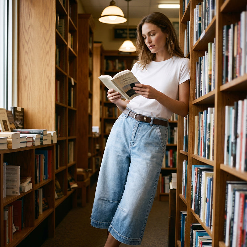 👖 Damen Denim-Bermudashorts ✨ Lockerer Schnitt, Bequem & Ideal für Alltag und Sommer