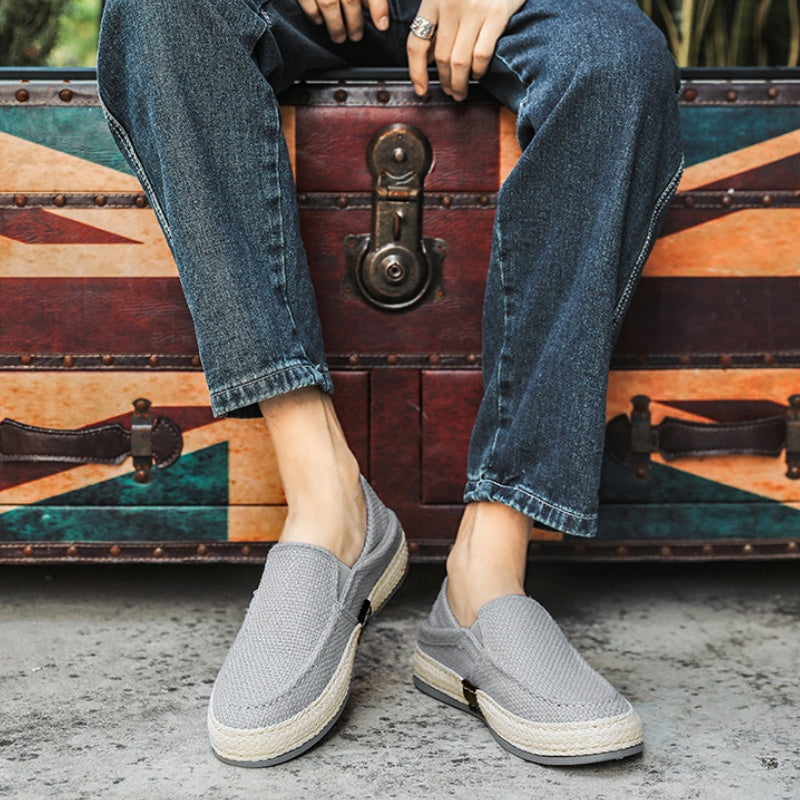 👞 50% RABATT! 🌿 Herren lässige Canvas Slip-On Schuhe – Weich, atmungsaktiv & vielseitig – Perfekt für Alltag, Freizeit oder warme Tage – bequem & stilvoll ☀️✨