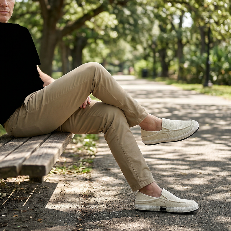 👞 50% RABATT! 🌿 Herren lässige Canvas Slip-On Schuhe – Weich, atmungsaktiv & vielseitig – Perfekt für Alltag, Freizeit oder warme Tage – bequem & stilvoll ☀️✨