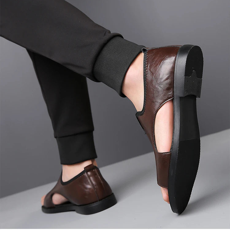 🌊Herren Komfort-Sandalen mit Offenem Zehenbereich ☀️ Atmungsaktiv, Bequem & Rutschfest