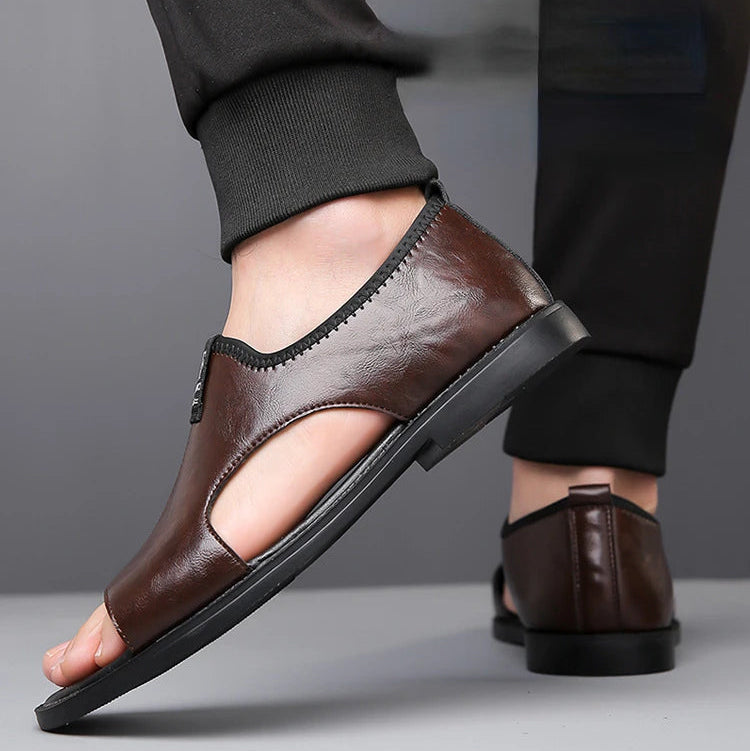 🌊Herren Komfort-Sandalen mit Offenem Zehenbereich ☀️ Atmungsaktiv, Bequem & Rutschfest