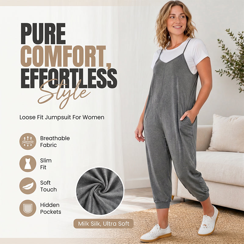 👗✨ 50% RABATT! Damen Spaghettiträger Overall Jumpsuit – Lässig, luftig & perfekt für Sommer, Strand & besondere Anlässe 🌸