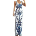👗 Damen-Maxikleid mit floralem Print – klassisches Design, weich fallender Stoff & vielseitig kombinierbar 🌸