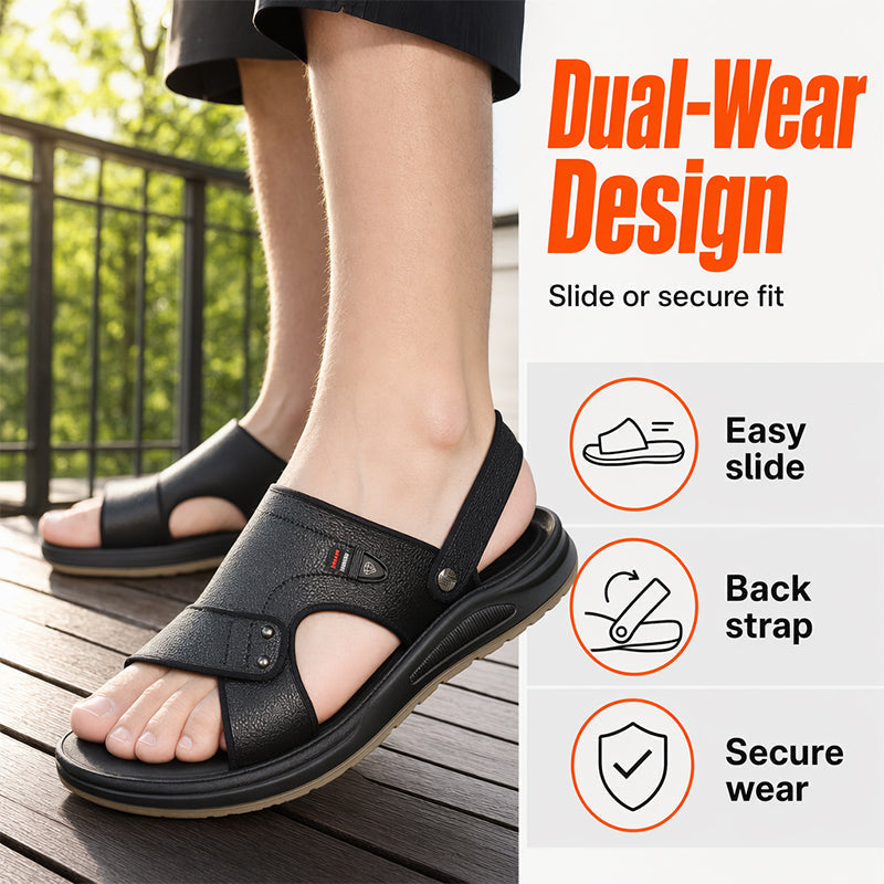 🩴 Herren-Sandalen für Sommer – vielseitig als Badeschuh & Freizeitsandale, weiche Sohle, rutschfest & bequem für Alltag & Strand 🏖️
