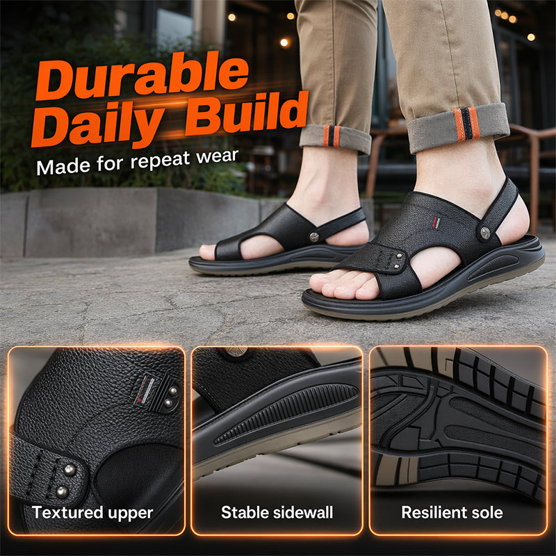 🩴 Herren-Sandalen für Sommer – vielseitig als Badeschuh & Freizeitsandale, weiche Sohle, rutschfest & bequem für Alltag & Strand 🏖️
