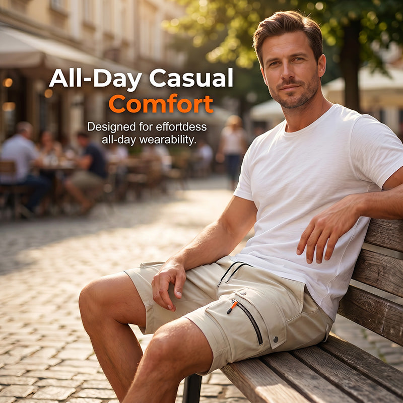 👖 Lässige Cargo-Shorts – weiter Schnitt, vielseitig kombinierbar & mit praktischen Taschen, ideal für Alltag & Freizeit 🏕️