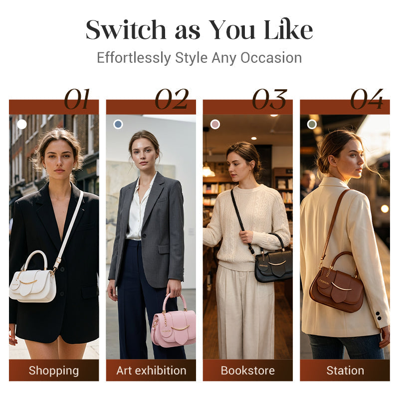 ⏰ 50 % RABATT – Nur für kurze Zeit ✨👜 Elegante Satteltasche für Damen – minimalistisches Design, vielseitig als Schulter- & Umhängetasche, ein stilvolles Accessoire für jeden Look ✨