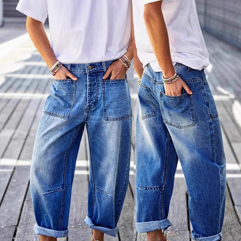 📢Mid-Season Sale: −50% nur für kurze Zeit⏰👖 Damen 7/8 Stretch-Jeans 🌿 Mittelhoher Bund, Gerades Bein & Bequeme Passform
