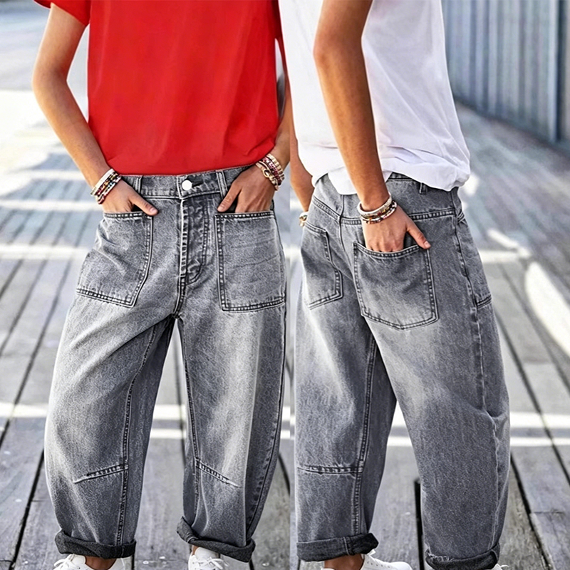📢Mid-Season Sale: −50% nur für kurze Zeit⏰👖 Damen 7/8 Stretch-Jeans 🌿 Mittelhoher Bund, Gerades Bein & Bequeme Passform