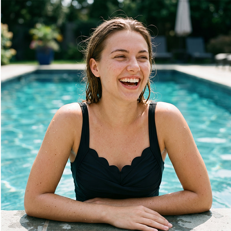 ⏰ 50 % RABATT – Nur für kurze Zeit ✨👙 Plus-Size Badeanzug mit Print – figurformend, Push-up-Effekt & vielseitig in mehreren Farben für Strand und Urlaub 🌺