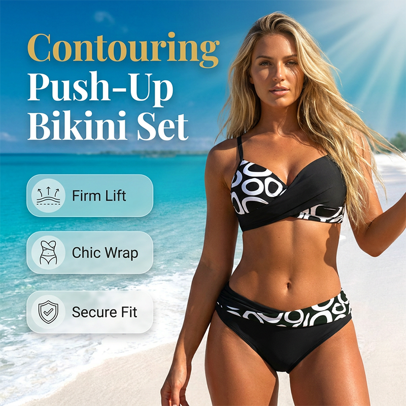 👙 Sommerlicher Bikini mit Print – sexy, zweiteilig & vielseitig für Strand, Pool und Sonnenbaden 🌺☀️