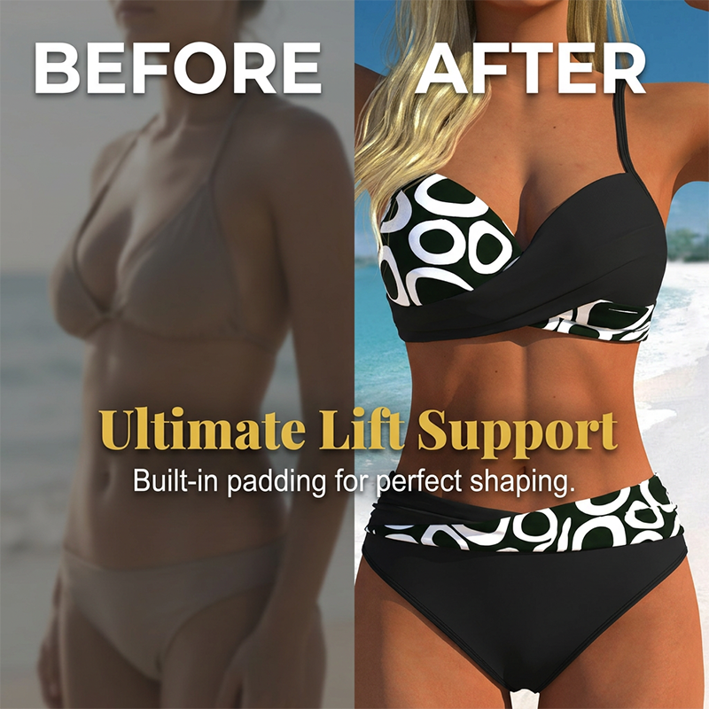 👙 Sommerlicher Bikini mit Print – sexy, zweiteilig & vielseitig für Strand, Pool und Sonnenbaden 🌺☀️