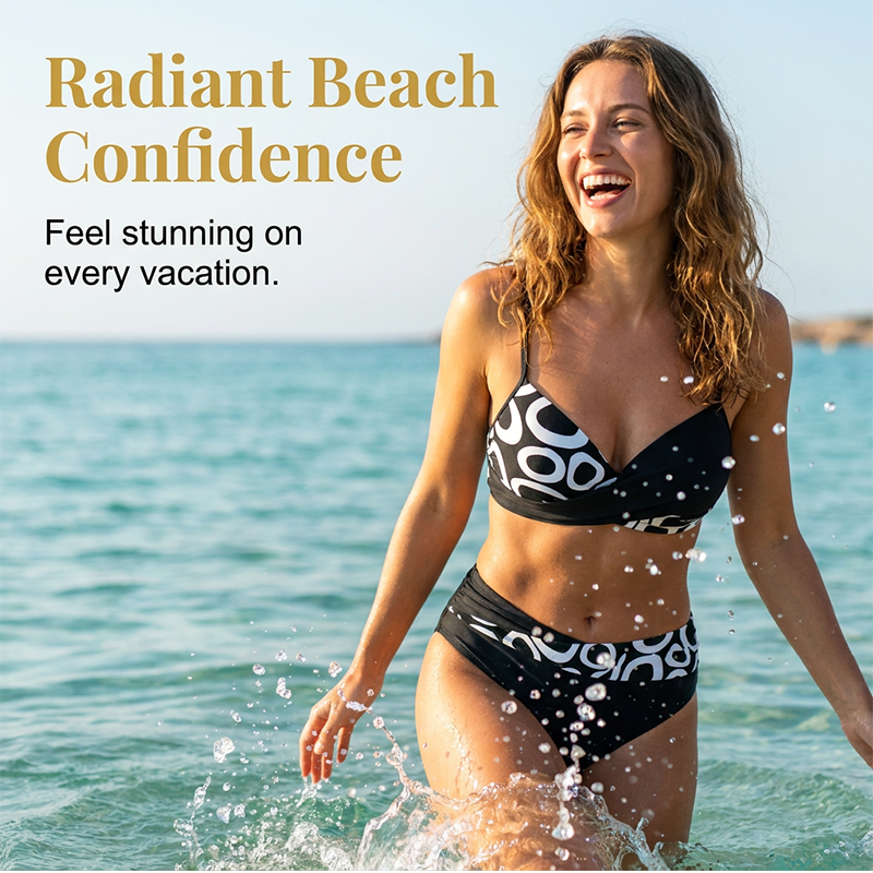 👙 Sommerlicher Bikini mit Print – sexy, zweiteilig & vielseitig für Strand, Pool und Sonnenbaden 🌺☀️