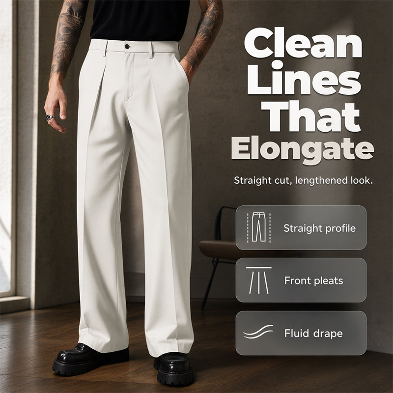 👖 Herren-Hose in Übergrößen – weiter, gerader Schnitt, vielseitig & komfortabel für Alltag und besondere Anlässe 🌿