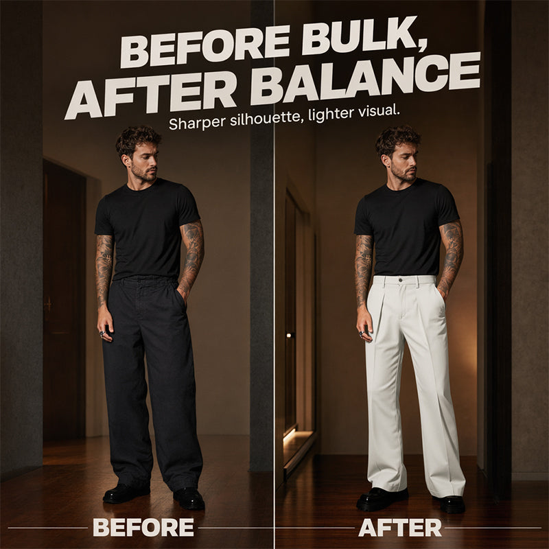 👖 Herren-Hose in Übergrößen – weiter, gerader Schnitt, vielseitig & komfortabel für Alltag und besondere Anlässe 🌿