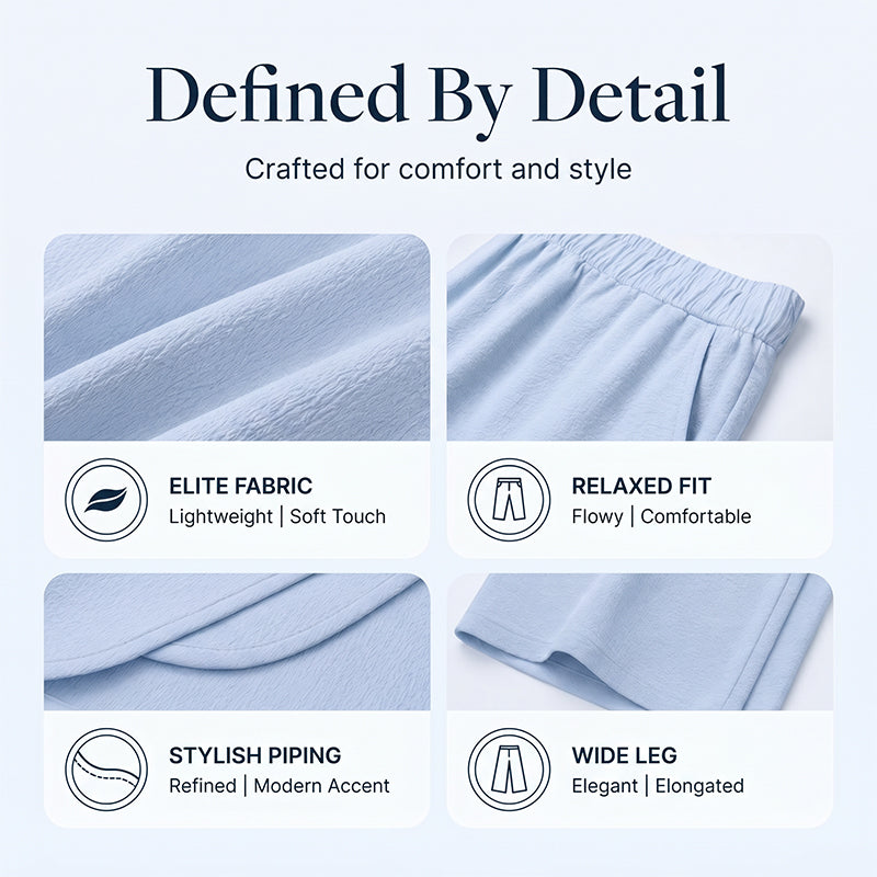 🌊 Lässiges Sommer-Set – Oberteil mit V-Ausschnitt & weite Hose, fließender Stoff & vielseitig kombinierbar, perfekt für entspannte Stunden am Meer oder in der Stadt ✨