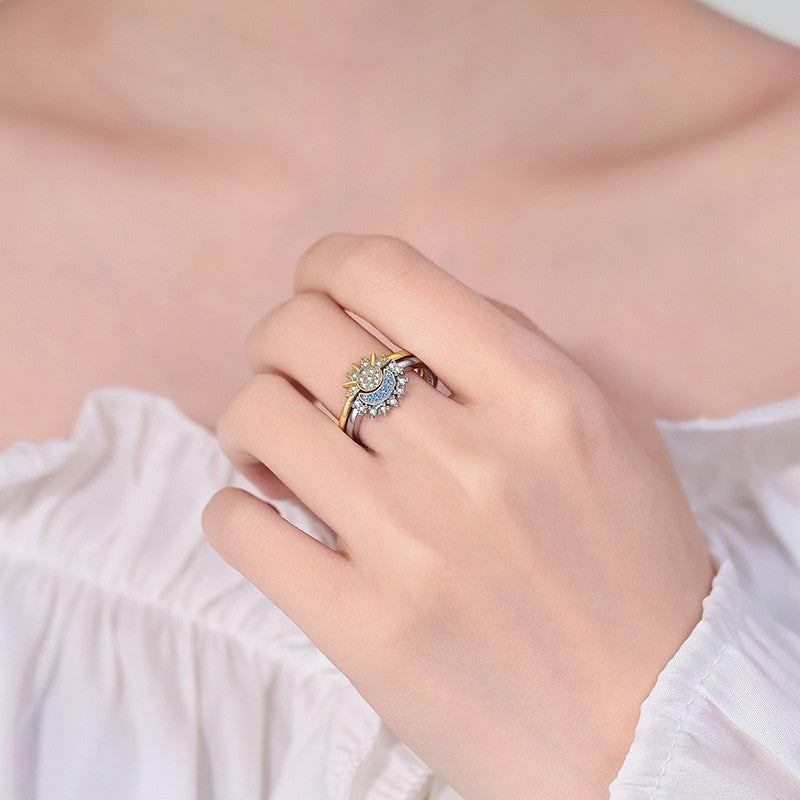 Celestial Couple Ring Set