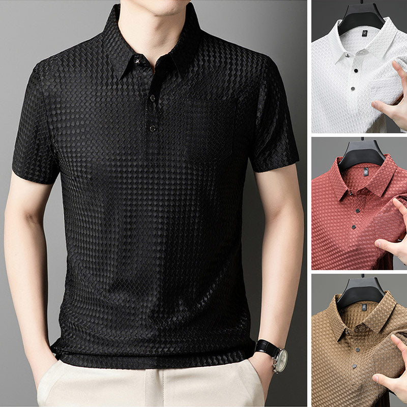 👔 50% RABATT! ✨ Strukturiertes Kurzarmhemd für Herren – Moderne Struktur & lockere Passform – Atmungsaktiv – perfekt für Arbeit und Wochenende – vielseitig & stylisch 🔥🌿