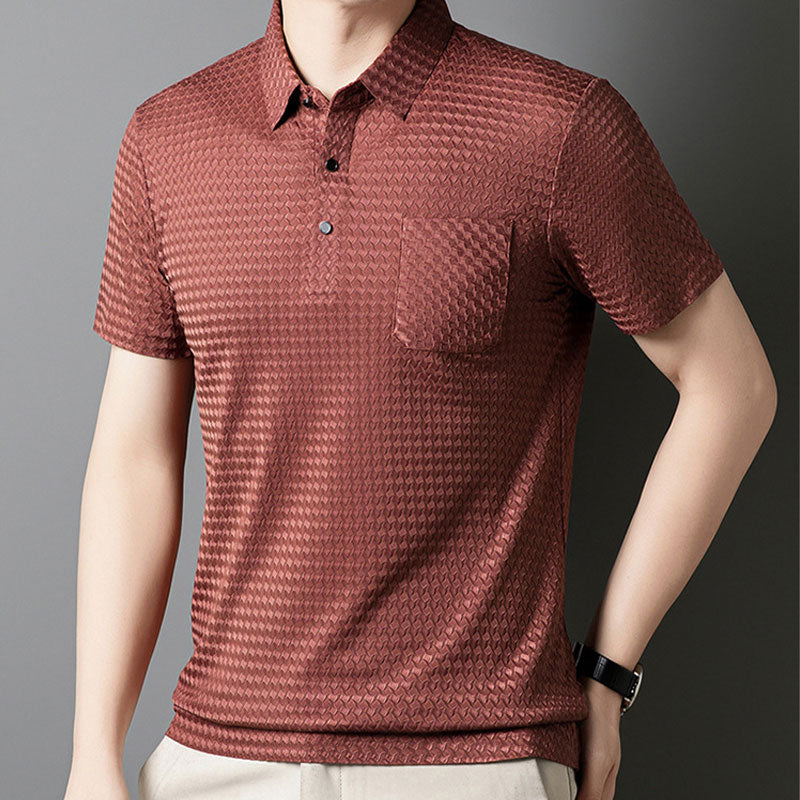 👔 50% RABATT! ✨ Strukturiertes Kurzarmhemd für Herren – Moderne Struktur & lockere Passform – Atmungsaktiv – perfekt für Arbeit und Wochenende – vielseitig & stylisch 🔥🌿