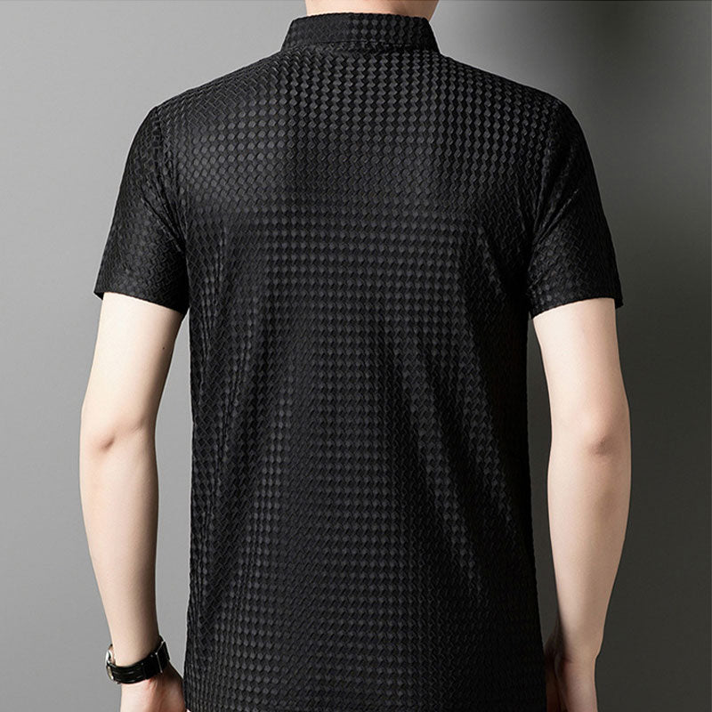 👔 50% RABATT! ✨ Strukturiertes Kurzarmhemd für Herren – Moderne Struktur & lockere Passform – Atmungsaktiv – perfekt für Arbeit und Wochenende – vielseitig & stylisch 🔥🌿