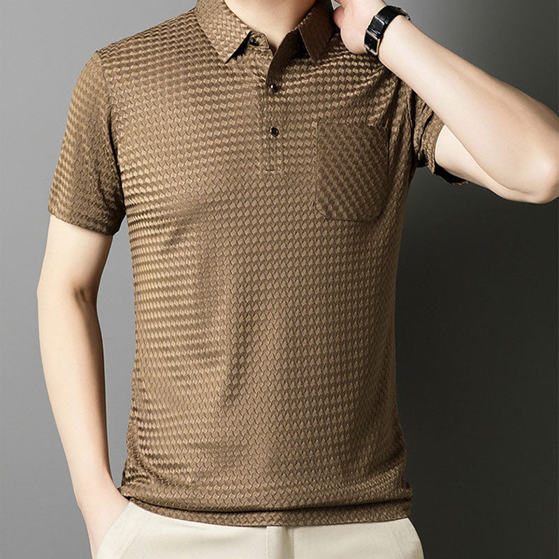 👔 50% RABATT! ✨ Strukturiertes Kurzarmhemd für Herren – Moderne Struktur & lockere Passform – Atmungsaktiv – perfekt für Arbeit und Wochenende – vielseitig & stylisch 🔥🌿