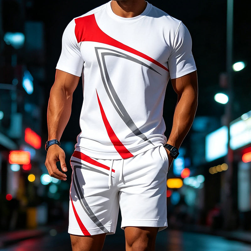 👕 2-teiliges Sommer-Set für Herren – atmungsaktives T-Shirt & kurze Hose, bequem & vielseitig für Alltag & Freizeit ☀️