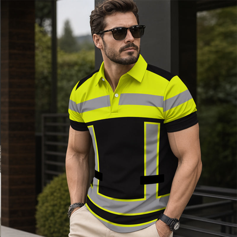 👔 Herren Poloshirt mit Print ☀️ Klassischer Polokragen, Knopfleiste & Bequemer Tragekomfort