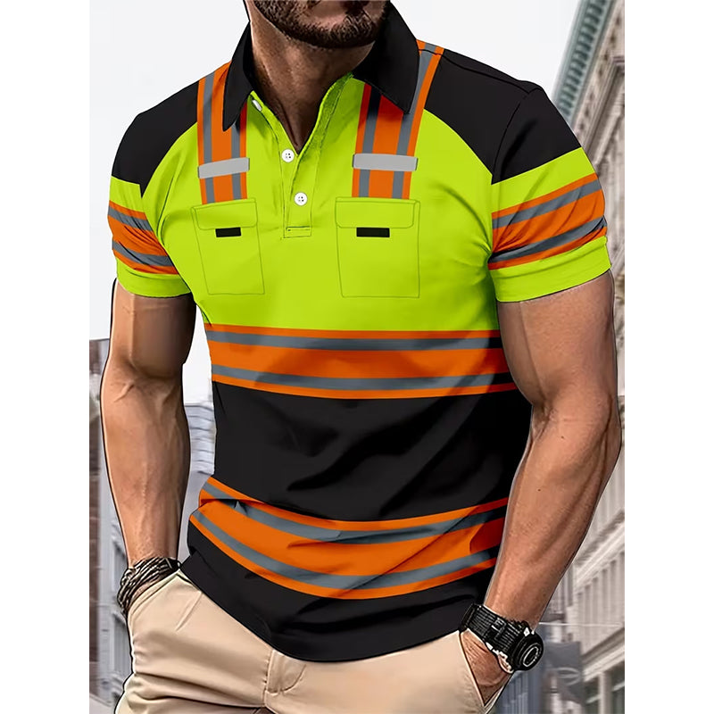 👔 Herren Poloshirt mit Print ☀️ Klassischer Polokragen, Knopfleiste & Bequemer Tragekomfort