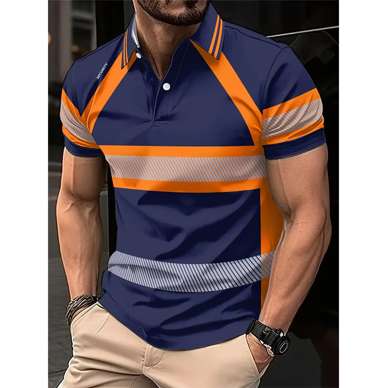 👔 Herren Poloshirt mit Print ☀️ Klassischer Polokragen, Knopfleiste & Bequemer Tragekomfort