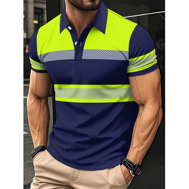 👔 Herren Poloshirt mit Print ☀️ Klassischer Polokragen, Knopfleiste & Bequemer Tragekomfort