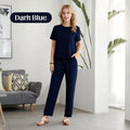 🌸 Damen Zweiteiler Set mit Kurzarmshirt & Culotte Hose ✨ Bequem, Locker & Ideal für Sommer und Freizeit