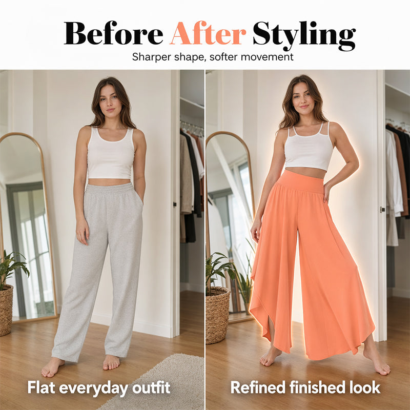 ⏰ 50 % RABATT – Nur für kurze Zeit 👖 Damen Schlaghose mit Hoher Taille ✨ Eleganter Schnitt, Bequeme Passform & Ideal für Alltag und Büro
