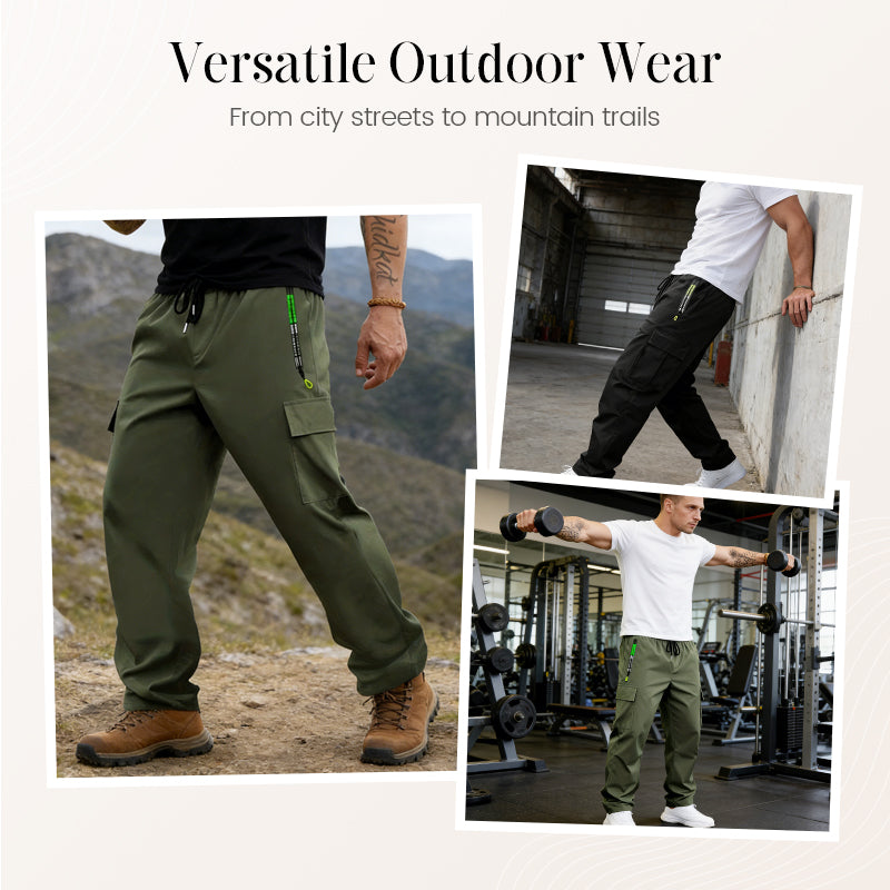⏰ 50 % RABATT – Nur für kurze Zeit 🛠️ Herren Cargo-Hose 🌿 Strapazierfähig, Mehrere Taschen & Lockere Passform für Outdoor und Freizeit