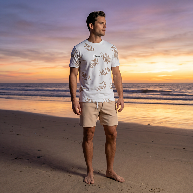 ⏰【Begrenztes Angebot – 50 % Rabatt!】Herren Sommer Bedrucktes 2-teiliges Set
