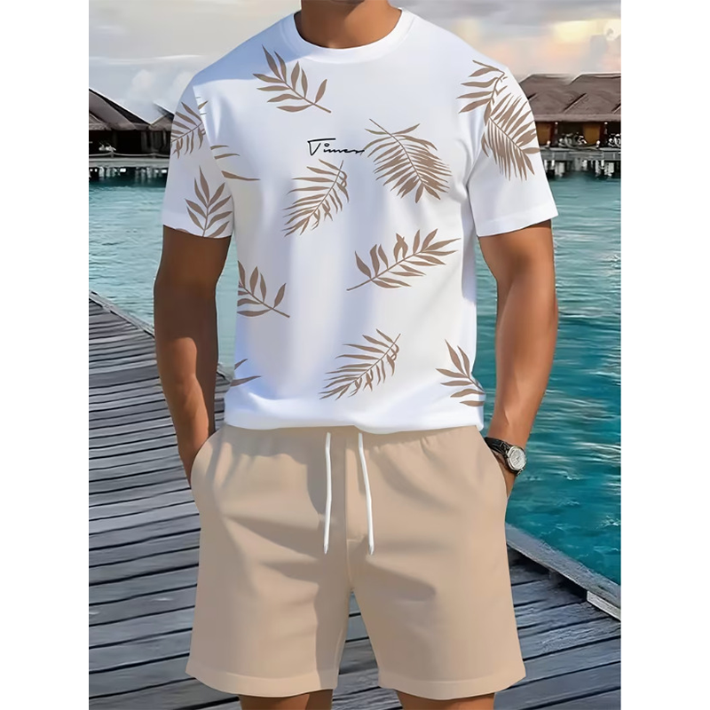 ⏰【Begrenztes Angebot – 50 % Rabatt!】Herren Sommer Bedrucktes 2-teiliges Set